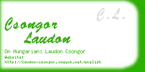csongor laudon business card
